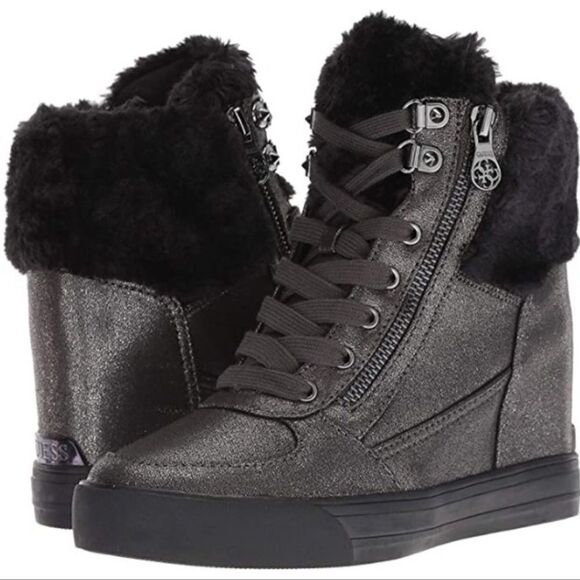 Guess  Dustyn Wedge Sneakers - Picture 1 of 8